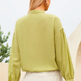 Olive Green Embroidered Top